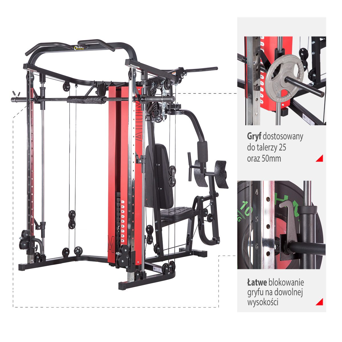 Appareil De Musculation Multifonction Hms Atlas Atom Smith Sport In