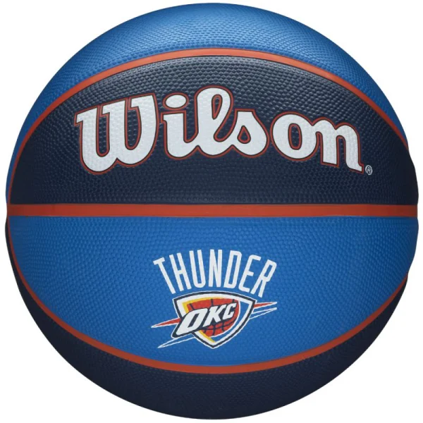 Ballon de basket - NBA Team Oklahoma City Thunder Ball - Wilson - Bleu marine - 7 ballon de basket nba team oklahoma city thunder ball wilson bleu marine 1
