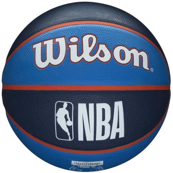 Ballon de basket - NBA Team Oklahoma City Thunder Ball - Wilson - Bleu marine - 7 ballon de basket nba team oklahoma city thunder ball wilson bleu marine 2