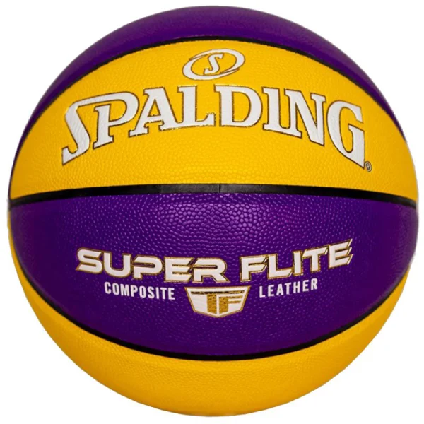Ballon de basket - Super Flite 76930Z - Spalding ballon de basket super flite 76930z spalding violet jaune 7 1 new