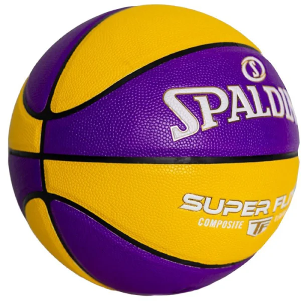 Ballon de basket - Super Flite 76930Z - Spalding ballon de basket super flite 76930z spalding violet jaune 7 2 new