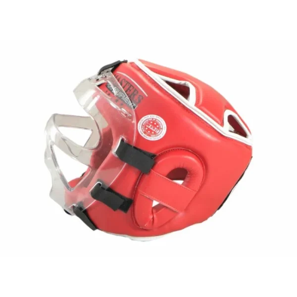 Casque de boxe - Avec masque KSSPU (WAKO APPROVED) - Masters casque de boxe avec masque ksspu wako approved masters rouge 6