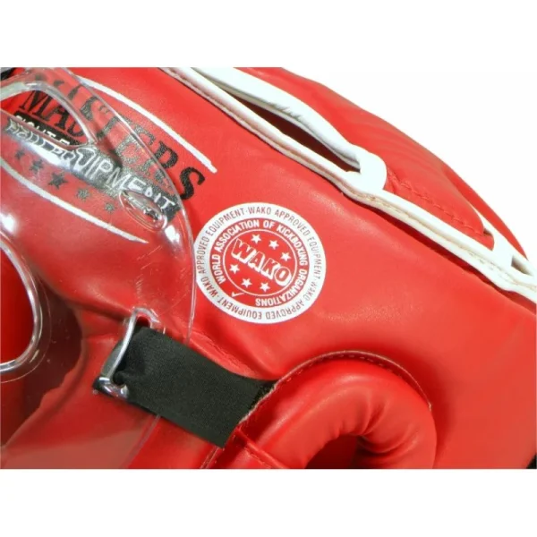 Casque de boxe - Avec masque KSSPU (WAKO APPROVED) - Masters casque de boxe avec masque ksspu wako approved masters rouge 9