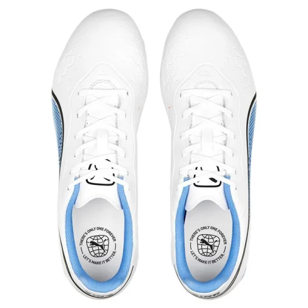 Chaussures de football pour homme - King Match FG/AG - Puma - Blanc chaussures de football pour homme king match fg ag puma blanc 3