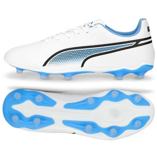 Chaussures de football pour homme - King Match FG/AG - Puma - Blanc chaussures de football pour homme king match fg ag puma blanc