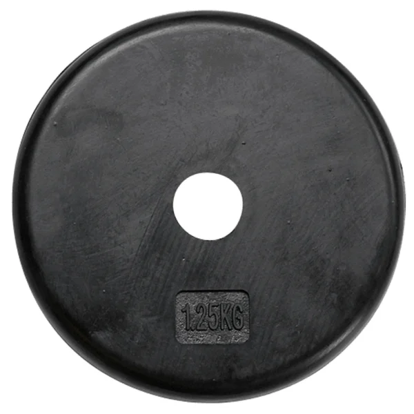 Caoutchouc de plaque standard - Noir - Body-Solid bodysolid standard plaque caoutchouc noir 1 25kg 2