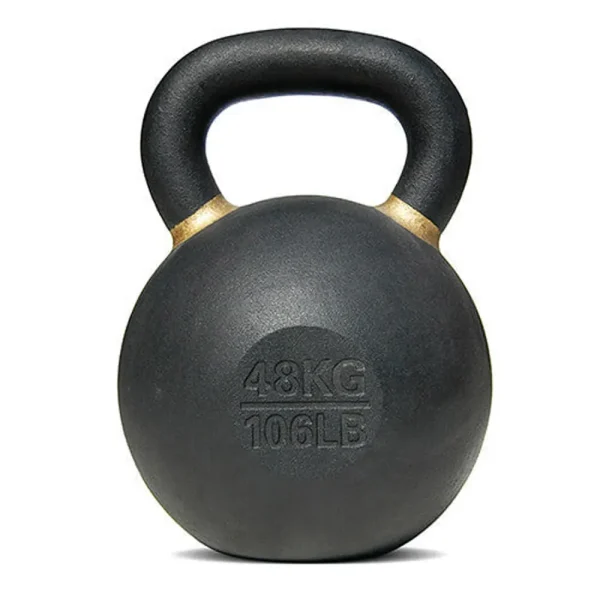 Kettlebell noir poudre - Bodytrading kettlebell noir laque bodytrading 48kg dore 1