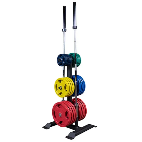Support pour arbre et barre de musculation Olympic Premium - BodySolid olympic premium weight tree bar holder bodysolid 5
