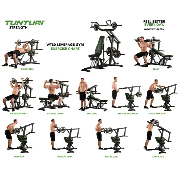 Banc de musculation Tunturi WT80 -17TSWT8000 weight bench tunturi wt80 weight bench 17TSWT8000 5